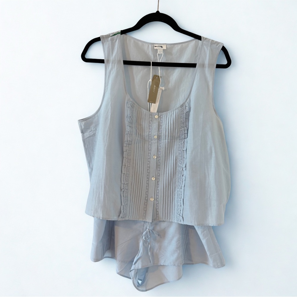 JCREW Araks X J.Crew pajama set in cotton-silk voile blend NWT - Picture 2 of 4